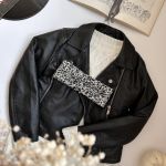 Wełniana opaska twist na głowę 100% merino - czarno-biała - Wełniana opaska twist na głowę 100% merino