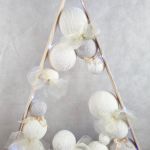 Prosta drewniana choinka HandMade LED 75 cm - 