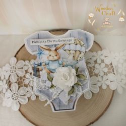 Kartka body na chrzest "CuteBabyGirl" GOTOWA