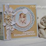 Kartka na komunię z chłopcem - 