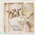 Kartka wielkanocna z jajeczkami 2 - kartka wielkanocna, kartki wielkanocne, wielkanoc