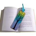 Magia drzew zakładka do książki - Ręcznie malowana zakładka