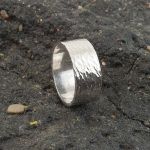 Pierścionek - obrączka srebrna 925- unisex - 2