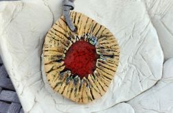 Wisior ceramiczny - Rubinowa Iskra