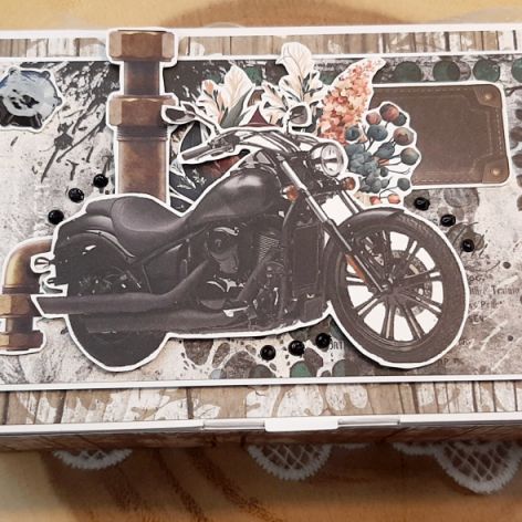 Pudełko na kawę z motorem