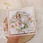 Kartka pamiątka I Komunii "RoseWine2" GOTOWA - 