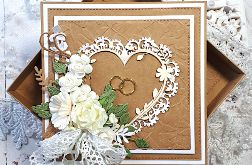 Wyjątkowa kartka ślubna w pudełku