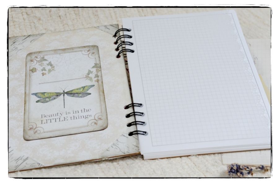 NOTES ZESZYT Scrapbooking PAMIĘTNIK WAŻKA Bibelociarnia od Ani