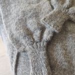 Szary kardigan sweter wełna merino alpaka rozmiar S - 