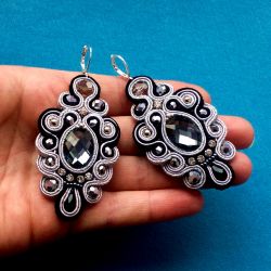 Kolczyki Srebro & Black Diamond 