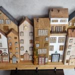 Wieszak - drewniane domki - na klucze i inne drobiazgi 24 - 