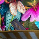 Kopertówka welurowa handmade ważki – unikatowa torebka crosserka - 