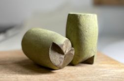 Kieliszki ceramiczne na sake zielone