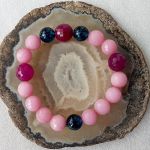 Kolekcja "bransoletki na bogato" - Nr 468 - bransoletka z morganitu,kwarcu i jadeitu