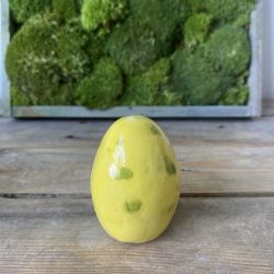 Jajko ceramiczne żółto-zielone