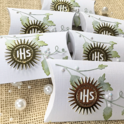 216,Pudełka na prezenty dla gości Pierwsza Komunia Święta 6 szt.