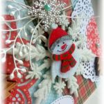 wesoła kartka świąteczna bałwanek - 