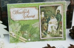 Wesołych Świąt- kartka z gwiazdkami