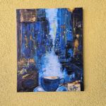 Obraz akrylowy na płótnie 40x50x2,  New York caffee  - 