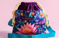 Listonoszka handmade z weluru – unikatowa torebka Raspberi 26 × 28 cm