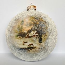 Bombka duża z napisem Merry Christmas