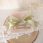 Exploding box komunijny pamiątka "RoseWine" - 