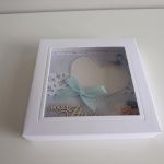 Kartka na ślub w pudełeczku serce z motylem - Kartka na ślub w pudełeczku serce z motylem