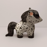 Figurka Szary Koń Konik Miniatuka - Bok