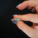 Małe miętowe sztyfty z kryształków i stali nierdzewnej - delikatne sztyfty dla niej