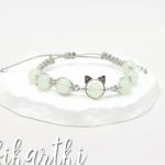 Bransoletka świecąca w ciemności "Koci Instynkt" BKI2602 - koraliki świecące w ciemności