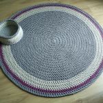 Bawełniany okrągły dywan - 