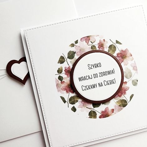 Kartka wyjątkowe życzenia powrotu do zdrowia 