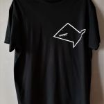 Koszulka ręcznie malowana rekin unisex - minimalizm