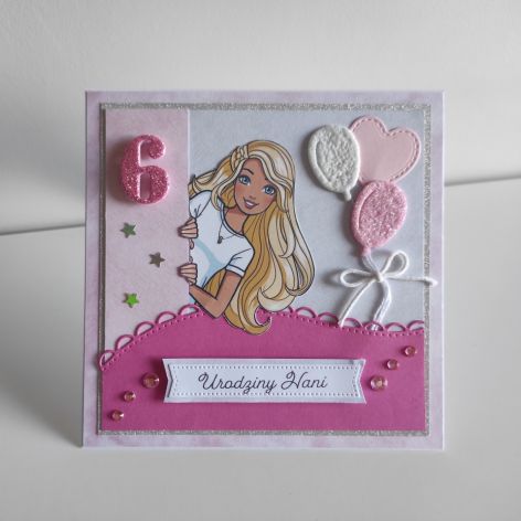Personalizowana kartka urodzinowa Barbie 2