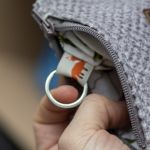 Etui na klucze portfelik mini melanż - 