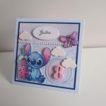 Kartka urodzinowa urodziny Stich personalizowana - Kartka urodzinowa urodziny Stich