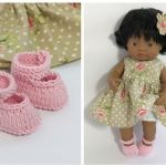 Różowe buty dla lalki MINILAND  - Zapinane buty dla lalki MINILAND