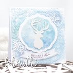 Kartka świąteczna z reniferem KBN2111 - zima