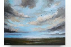 Błękitne popołudnie-obraz akrylowy formatu 50/60 cm