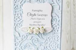 Pamiątka chrztu świętego - niebieska