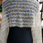 Długi pastelowy szal mgiełka - długi szal