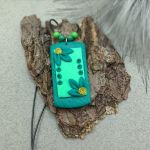 „OLIVIA” wisiorek z glinki polimerowej - „OLIVIA” wisiorek z glinki polimerowej