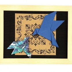 Obrazek origami ścienny do powieszenia  Ptaki