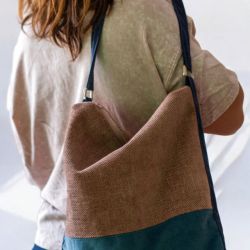 Pudroworóżowa boho bag