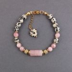 Bransoletka z różowym kwarcem - Bransoletka z różowym kwarcem