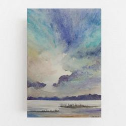 Pejzaż-akwarela A5.