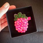 malinowa spinka do włosów dla dziewczynek - Każdy mój produkt jest starannie zapakowany na prezent,