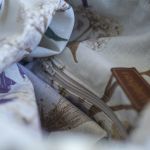 Torba plecak 2w1 w plecionej tkaniny ecru - 