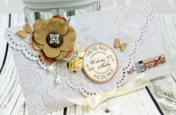 Kartka ślubna- cappucino