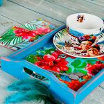 Taca dekoracyjna, kwiaty, dekoracja stołu, pomysł na prezent, GRATIS podkładki - 